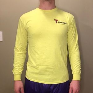 Tishman Neon Yellow Long Sleeve (SIZE MEDIUM)